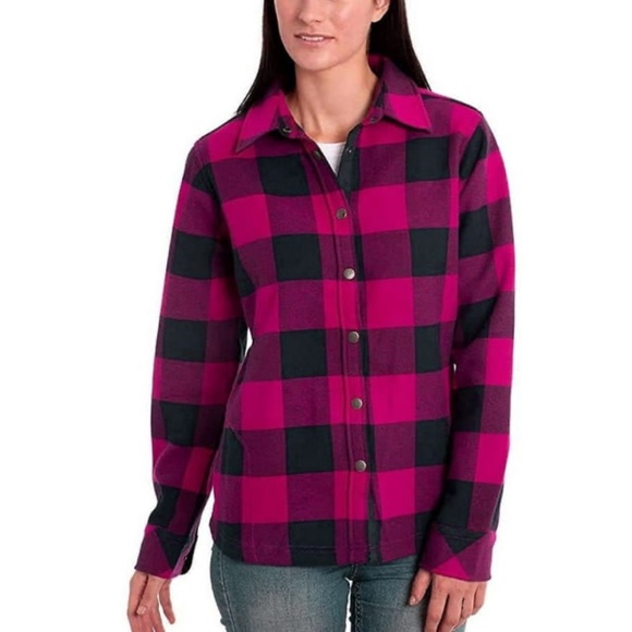 ORVIS Fleece Lined Shacket Buffalo Check - Picture 1 of 11